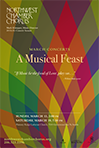 Northwest Chamber Chorus, March postcard 2016 design + illustration